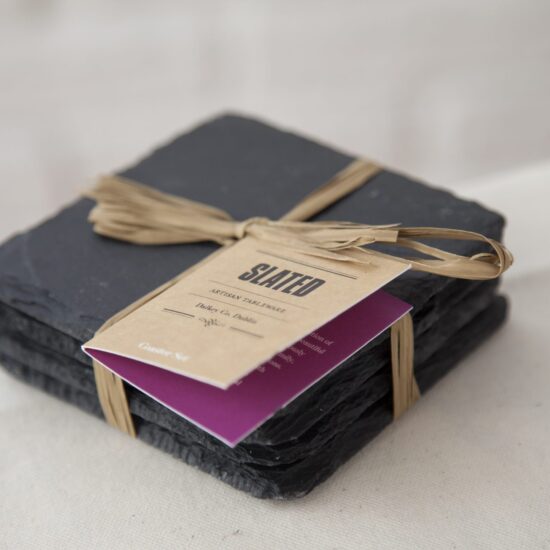 slate tableware, coasters, slate coasters, Slated Ireland, Slated, gift, wedding gift, personalised gift