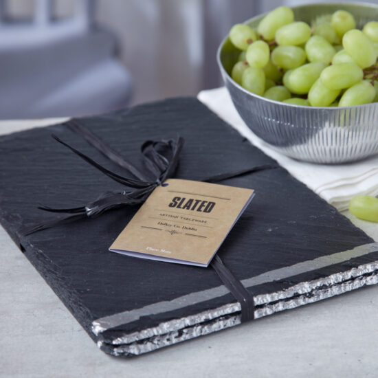 silver leaf placemats, table mats, place mats, Irish Design, Slated.ie