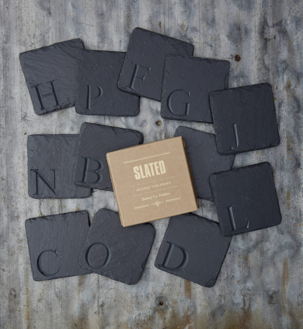 carved coasters, corporate gifts, slated.ie, slated, slated ireland, personal gift,
