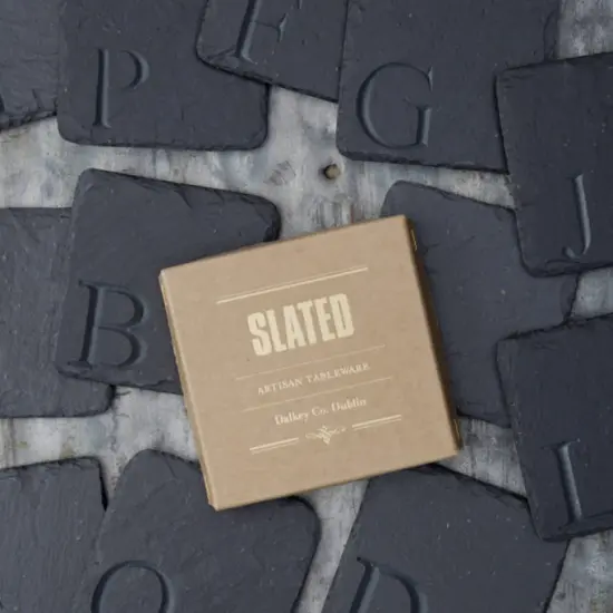 Alphabet Carved Coaster